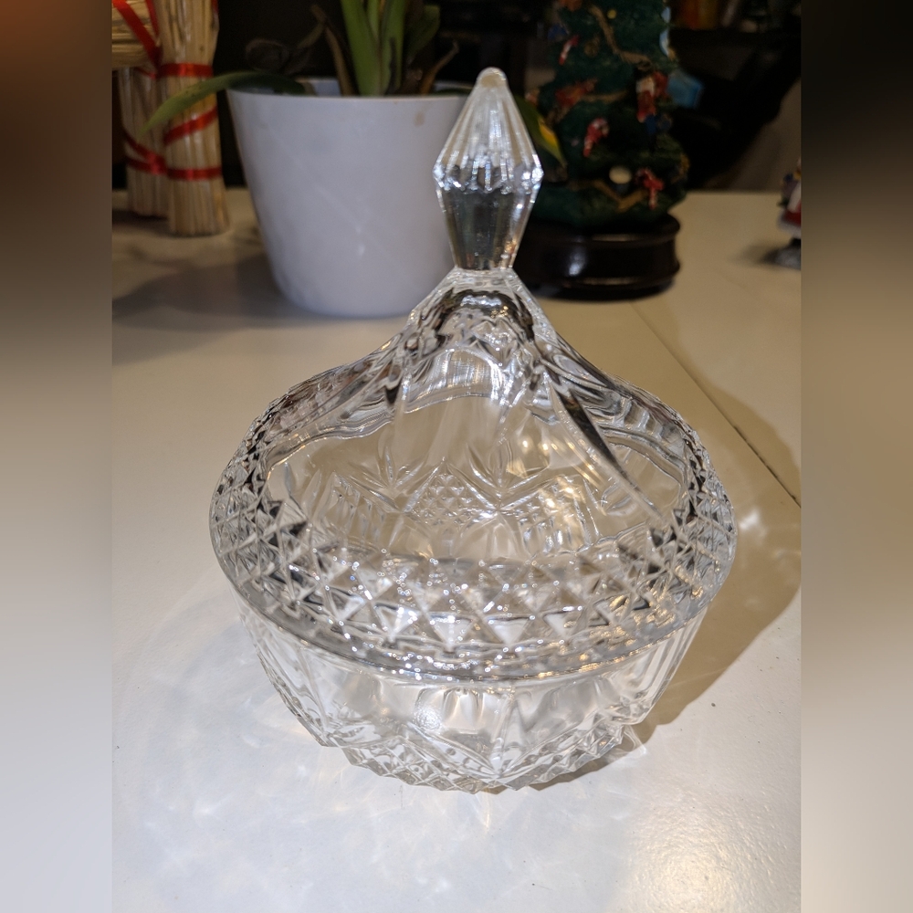 Verrerie Cristallerie D'arques 1 Fontenay Made in France Crystal Candy Dish